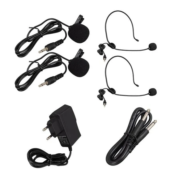 König K-990 Y-Y Çift Kanal UHF Telsiz Yaka Mikrofon - 4