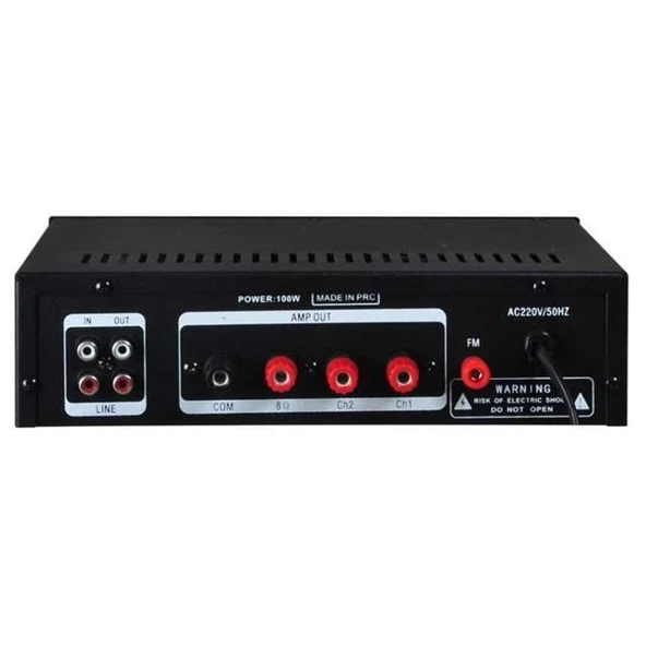 Westa WM-605U USB-Bluetooth 2 Bölgeli 2 Mikrofon Girişli 100 Watt Trafolu Anfi - 2