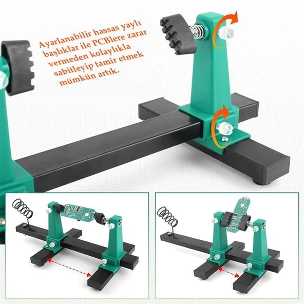 Powermaster PM-26594 Ayarlanabilir PCB Levha Board Tutucu Havya Tamir Standı - 2