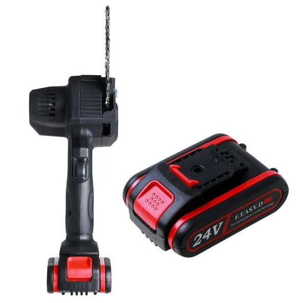 Powermaster PM-20309 Zincirli Şarjlı Matkap Testere 24 Volt - 550 Watt - 4