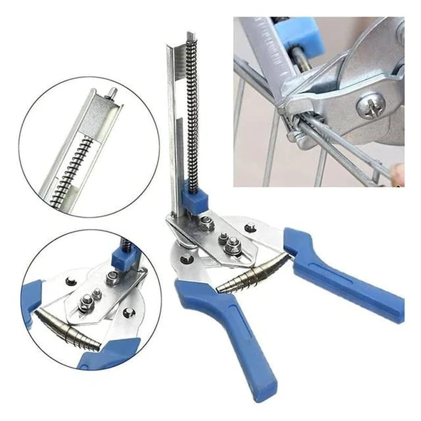 Powermaster PM-20535 Bükümlü Halka Pense Klipler Tel Çit Sıkma Aleti - 2