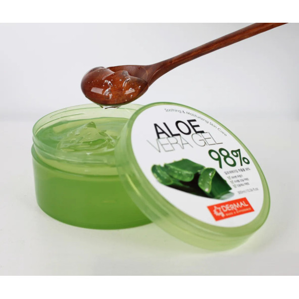 Dermal %98 Aloe Vera Jel Saç,cilt Ve Vücut Için Nemlendirici Ve Yatıştırıcı 300 ml - 2