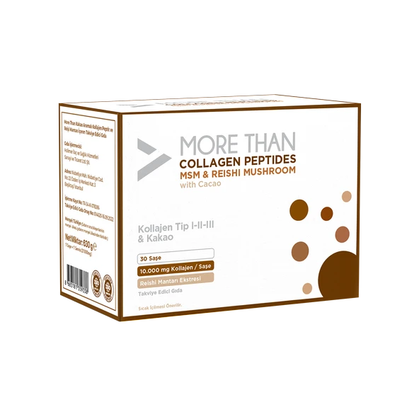 More Than Kakaolu Kolajen Peptit Msm & Reişi Mantarı 30 Saşe