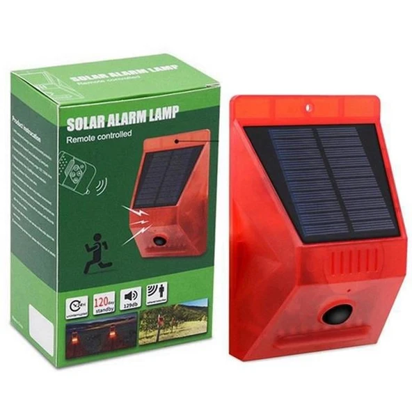 Powermaster PM-26957 Sesli Hayvan Kovucu Alarm Cihazı Uzaktan Kumandalı Solar Panelli - 5