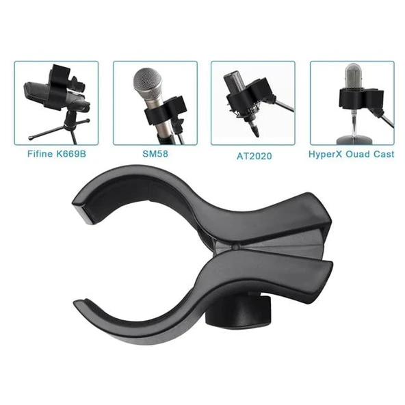 Powermaster PM-26937 Mikrofon Standı Klipsi Plastik Yaylı 3-6CM - 2