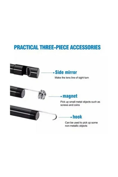 Endoskop Yılan Video Kamera Led’li 10 Metre 7 Mm Sert Kablo - 7