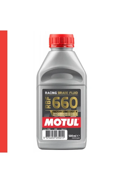 Motul RBF 660 Racing Fren Hidroliği 500 ml – Yüksek Performanslı DOT 4 Factory Line - 3