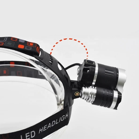 3 Başlıklı Şarjlı Kafa Feneri Wt-256 - 3