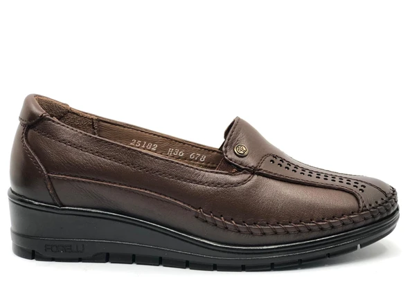 Forelli Morıza Hakiki Deri Ortopedik Comfort Kadın Casual Ayakkabı - Resim 10