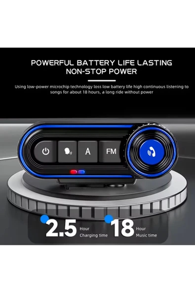 Bt36 Kask Kulaklık Bluetooth Motosiklet Kulaklık Intercom 5.3 - 4