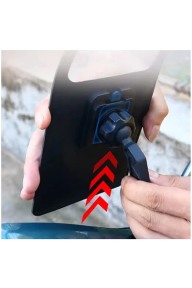 Motosiklet 360° Döndürülebilir Su Geçirmez Telefon Kılıfı Telefon Tutucu 4’’-7.2 İnç - 5