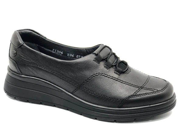 Forelli Hefa Hakiki Deri Ortopedik Comfort Kadın Casual Ayakkabı - 3