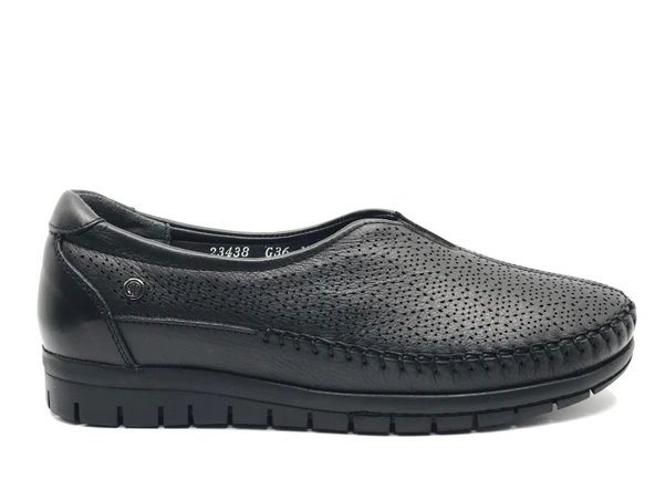 Forelli Essel Hakiki Deri Ortopedik Comfort Kadın Casual Ayakkabı - Resim 2