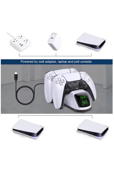 Ps5 Dualsense Şarj Istasyonu Playstation 5 Uyumlu Charging Station - 5