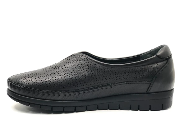 Forelli Essel Hakiki Deri Ortopedik Comfort Kadın Casual Ayakkabı - Resim 4