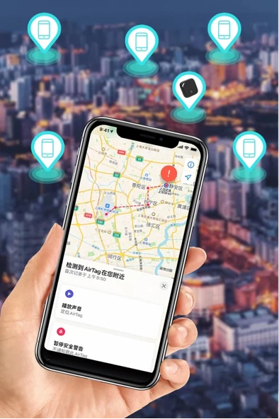 Smart Tag Airtag Akıllı Takip Cihazı Apple My Find Uyumlu Beyaz - 4
