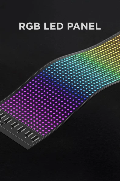 Rp1259 Led Matrix Panel 16x96cm Telefon Kontrollü Kayar Led Animasyon Aydınlatma - 5