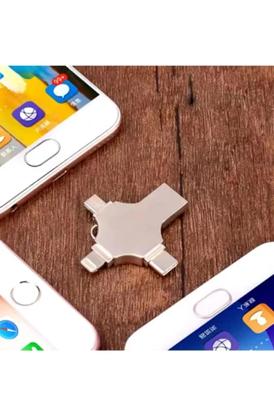 Otg 4in1 Cep Telefonu Çok Fonksiyonlu Usb Flash Bellek 128 Gb Type-c, Micro Sd Ve Kart Okuyucu - 6