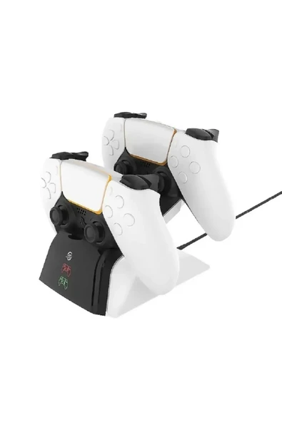 Ps5 Dualsense /ps5 Slim/ps5 Pro Gamepad Hızlı Şarj İstasyonu Çift Kol Şarj Ünitesi - 3