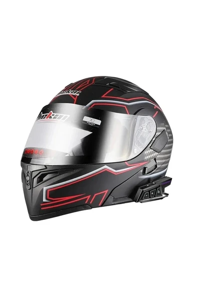 Bt40 Kask Kulaklık Bluetooth Motosiklet Kulaklık Intercom 5.3 - 3