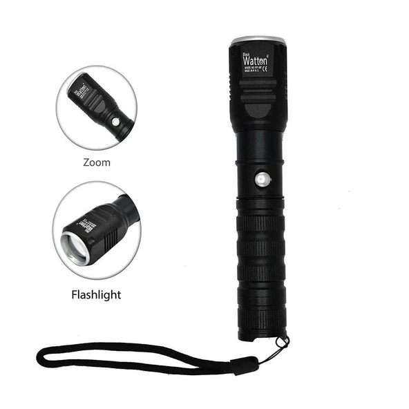 Şarjlı Pilli Zoomlu El Feneri  Wt-087 ürün görseli