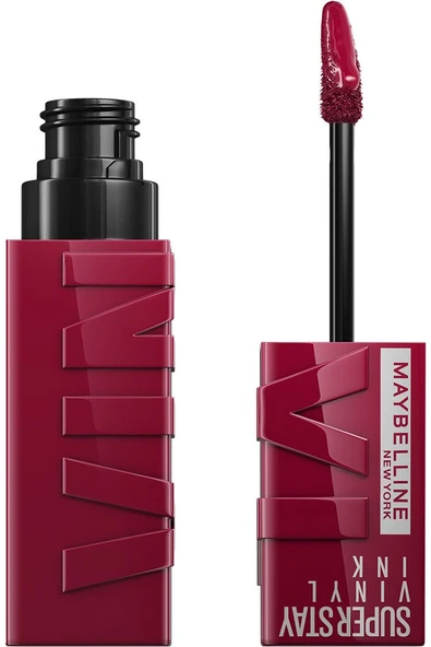 Maybelline New York, Super Stay Vinyl Ink, Likit Parlak Ruj - 30, Unrivaled