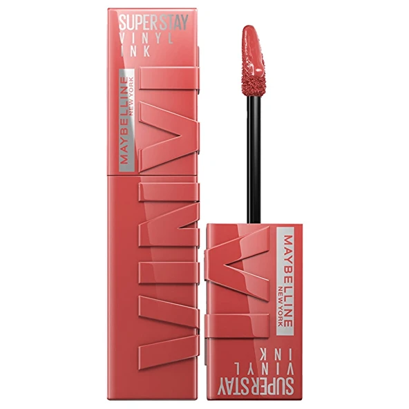 Maybelline New York, Super Stay Vinyl Ink, Likit Parlak Ruj - 15 Peachy - 2