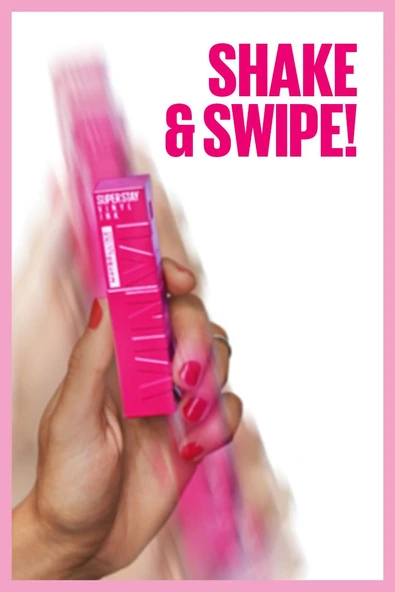 Maybelline New York, Super Stay Vinyl Ink, Likit Parlak Ruj - 155 Upbeat - 5