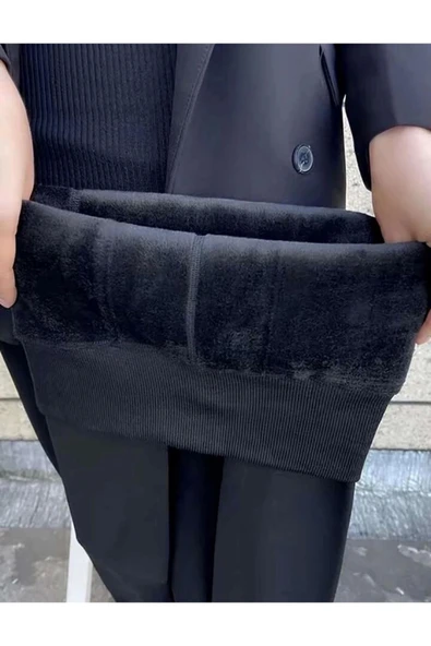 Siyah Peluş Tayt Pt580-1 - 6