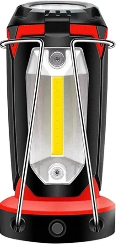 P-8801 Şarjlı Katlanabilir 3xcob Led+ 3w Led Çok Fonksiyonlu Kamp Feneri - 5