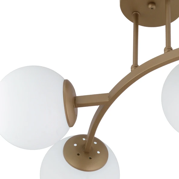 Apliqa İzem 3'lü Eskitme Modern Plafonyer Genç Odası Mutfak Yatak Odası Avize - Resim 4