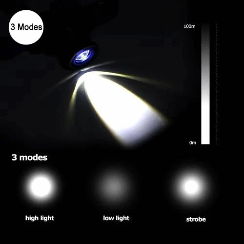 F-323 Q5 Led Lityum Polimer Su Geçirmez Şarjlı Kafa Feneri - 5