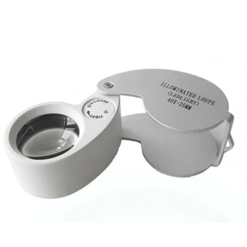 Mini 40x25mm Takı Büyüteç, Cep Büyüteç, Teftiş, Elmas Pullar, Madeni Kontrol Lup Mg21011 - 2