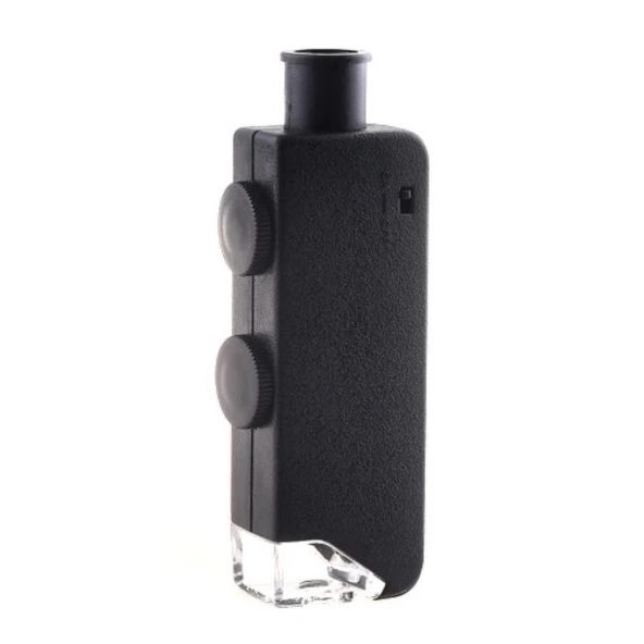 Mini 60x 100x Zoom Lens Odak Takı Led Cep Mikroskop Büyüteç - 4