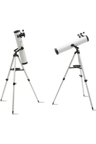 76x700 Profesyonel Aynalı  Uzay Teleskopubeyaz - 4