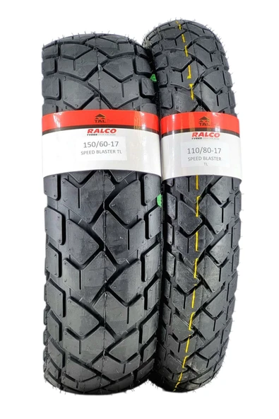 RALCO TYRES 110/80-17 VE 150/60-17 MOTOSİKLET LASTİK TAKIMI SPEED BLASTER - Resim 2