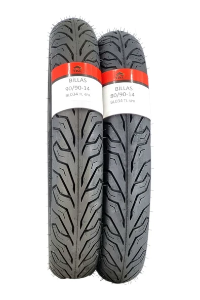 BİLLAS  80/90-14 VE 90/90-14 HONDA DİO LASTİK TAKIMI BL34 - Resim 2
