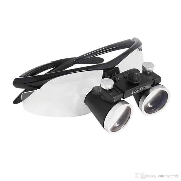 3.5x420mm  Diş Cerrahi Gözlük Lens Büyüteç,taşıma Çantalı - 3