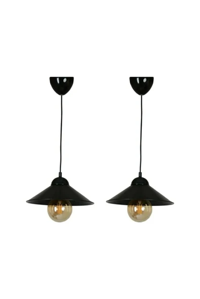 avizemguzel vovo tekli sarkıt siyah avize 2 adet