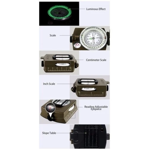 Çok Fonksiyonlu Profesyonel Askeri Pusula - 6