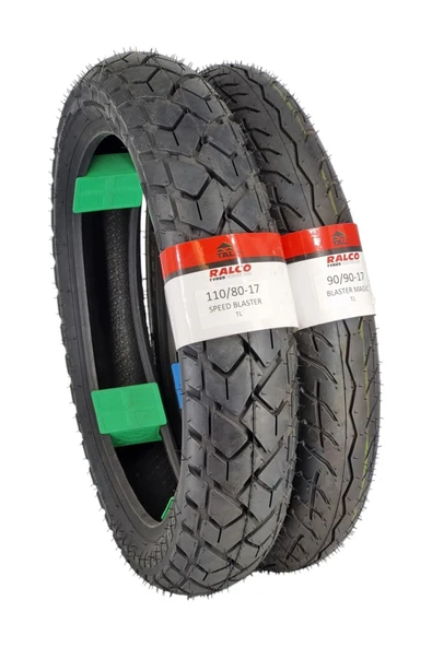 RALCO TYRES MOTOR LASTİK 110/80-17 VE 90/90-17 LASTİK TAKIMI TL (TUBELESS - DUBLEKS) ürün görseli
