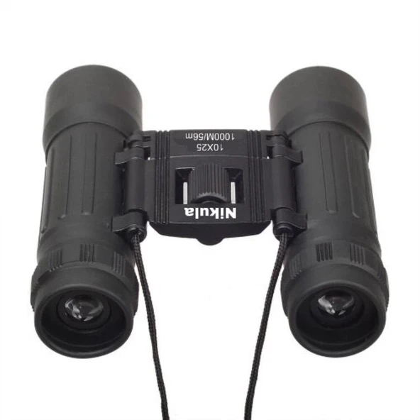 10x25 Av Dürbünü 56m/1000m Kauçuk Kaplama Siyah - 3