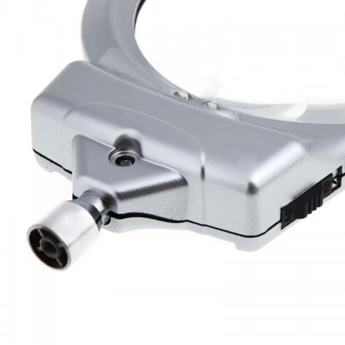 2.5x90 Mm 5x24 Mm Büyüteç, Mandallı Metal Hortumlu Masa Üstü Büyüteç - 7