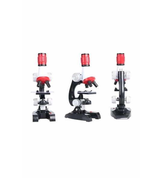Eğitici Mikroskop Kiti Zoom Led Işıklı 100x 400x 1200x St1200x - 8