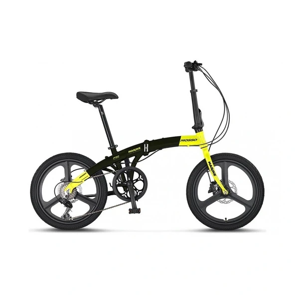 MOSSO MARINE-20-HYD-7V KATLANIR BİSİKLET 310H 20 JANT 7 VİTES SİYAH LIME ürün görseli 1