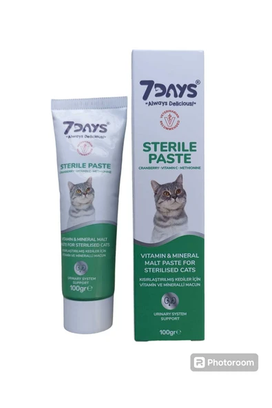 7DAYS 7 DAYS KISIRLAŞTIRILMIŞ KEDİLER İÇİN VİTAMİN VE MİNERALLİ MALT MACUN ürün görseli 1