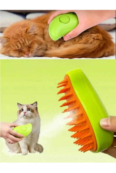 Pet Brush Kedi Köpek Buharlı Tarak Şarjlı Buharlı Tüy Toplama Tarak Buharlı Tüy Yumuşatma Tarak