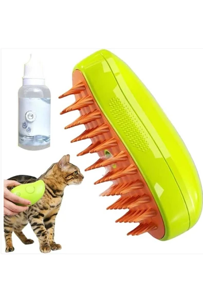Pet Brush Kedi Köpek Buharlı Tarak Şarjlı Buharlı Tüy Toplama Tarak Buharlı Tüy Yumuşatma Tarak - 3