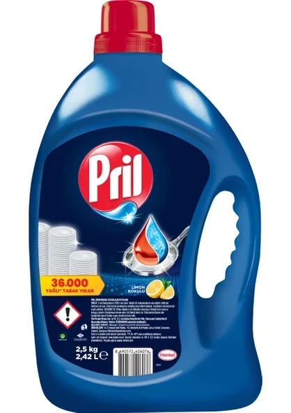 Pril Limon Kokulu Sıvı Bulaşık Deterjanı 2.5 kg