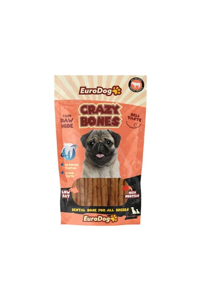 Eurodog Crazy Bone Natural Burgu Çubuk 20 Li 543133